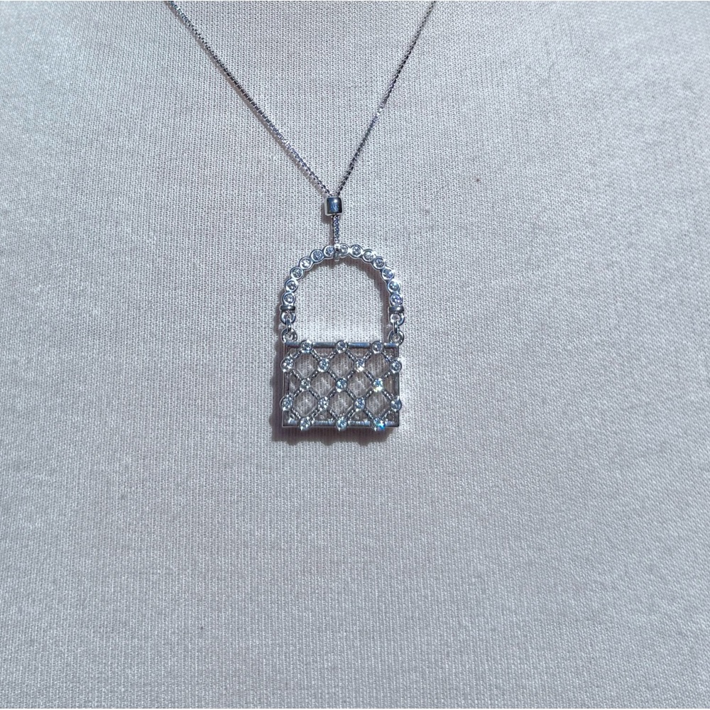Swarovski Silver Crystal Pendant Necklace